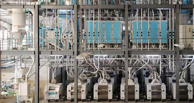 Equipo de molino de harina de trigo con estructura de acero de 150 toneladas