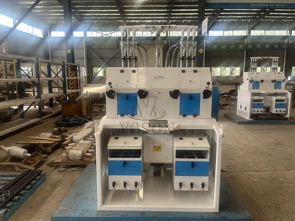 Fresadora de harina de laboratorio compacta para producción de prueba